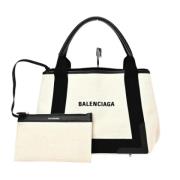 Balenciaga Vintage Pre-owned Canvas handvskor White, Dam