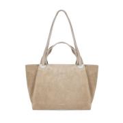 Coccinelle Beige Mocka Läder Axelväska Beige, Dam