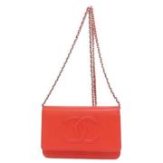 Chanel Vintage Pre-owned Laeder chanel-vskor Red, Dam