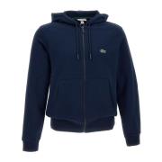 Lacoste Klassisk Blå Zip-Through Huvtröja Blue, Herr