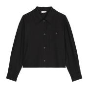 Marc O'Polo Avslappnad randig blus Black, Dam