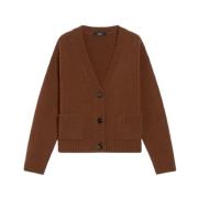 Max Mara Stilren Cardigan för Kvinnor Brown, Dam