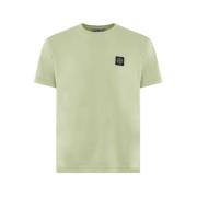 Stone Island Bröstlogot-shirt i Pistage Green, Herr