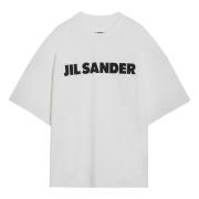 Jil Sander Kortärmad rund hals T-shirt White, Herr