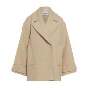 IVY OAK Oversized Sand Melange Beige Coat Beige, Dam