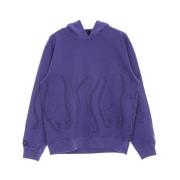 Octopus Amethyst Färgad Lättvikts Hoodie Herr Purple, Herr