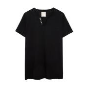 Zadig & Voltaire Svart Monastir T-shirt Black, Herr