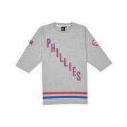 Majestic Filatures Philadelphia Phillies 3/4 Ärm T-shirt Gray, Herr