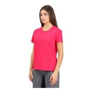 Patrizia Pepe Fuchsia Kortärmad T-shirt Poison Orchid Pink, Dam