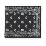 Amiri Paisley Mönstrad Bi-Fold Plånbok Black, Herr