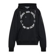 Versace Jeans Couture Sweatshirt med dragkedjefickor Black, Herr