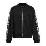 Versace Jeans Couture Dragkedja-sweatshirt Black, Herr