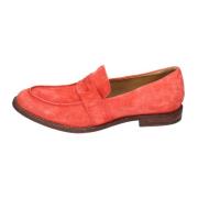 Moma Vintage Mocka Loafers för Kvinnor Red, Dam