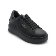 Gaëlle Paris Svarta lädersneakers Gacam01080 modell Black, Dam