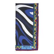 Emilio Pucci Sidenscarf med unik design Multicolor, Dam