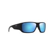 Maui Jim Matt Svart Blue Hawaii Solglasögon Black, Herr