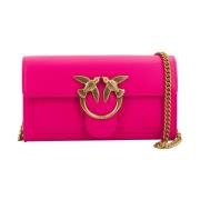 Pinko Love One Crossbody Väska Pink, Dam