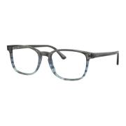 Ray-Ban Striped Blue Grey Eyewear Frames Gray, Herr