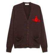 Vivienne Westwood Brun Cardigan Tröja Stilren Mode Brown, Herr