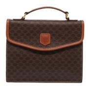 Celine Vintage Pre-owned Laeder handvskor Brown, Dam