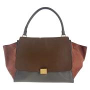 Celine Vintage Pre-owned Laeder handvskor Brown, Dam