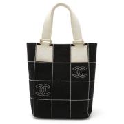 Chanel Vintage Pre-owned Canvas totevskor Black, Dam