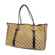 Gucci Vintage Pre-owned Canvas gucci-vskor Brown, Dam