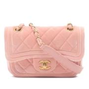 Chanel Vintage Pre-owned Tyg chanel-vskor Pink, Dam