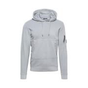 C.P. Company Motståndsfärgad bomullsfleece-hoodie Gray, Herr