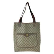 Gucci Vintage Pre-owned Canvas gucci-vskor Beige, Dam