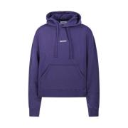 Bonsai Klassisk Box Logo Hoodie Sweatshirt Purple, Herr