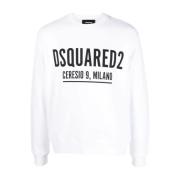 Dsquared2 Sweatshirts White, Herr