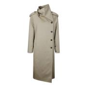 Courrèges Sned Trenchcoat Beige, Dam