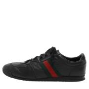 Gucci Vintage Pre-owned Laeder sneakers Black, Herr