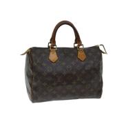 Louis Vuitton Vintage Pre-owned Canvas handvskor Brown, Dam