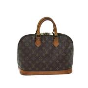 Louis Vuitton Vintage Pre-owned Canvas handvskor Brown, Dam