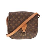 Louis Vuitton Vintage Pre-owned Canvas axelremsvskor Brown, Dam