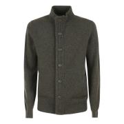 Barbour Essential Patch Zip Through Sweaters Green, Herr