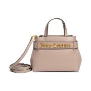 Juicy Couture Taupe Dubbla Handtag Eco Läder Väska Beige, Dam