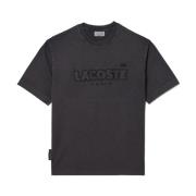 Lacoste Lös Passform Bomull Jersey T-shirt Black, Herr