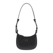 Pinko Strass Baby Half Moon Halsband Black, Dam