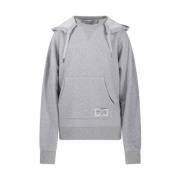 Golden Goose Grå Journey Unisex Hoodie Sweatshirt Gray, Dam