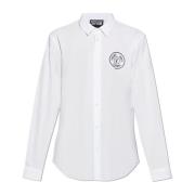 Versace Jeans Couture Skjorta med broderad logotyp White, Herr