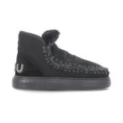 Mou Svart Mocka Eskimo Bold Sneaker Black, Dam