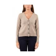 Gran Sasso Cardigan Sweater Brown, Dam