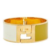 Fendi Vintage Pre-owned Tyg armband Yellow, Dam