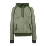 JW Anderson Mysig Texturerad Hoodie Green, Herr