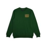 Deus Ex Machina Grön Crew Sweatshirt med Unik Stil Green, Herr