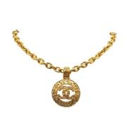 Chanel Vintage Pre-owned Metall chanel-smycken Yellow, Dam