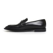 Halmanera Elegant svart loafer skor Black, Dam